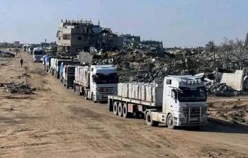 شاحنات مساعدات إلى غزة - تعبيرية