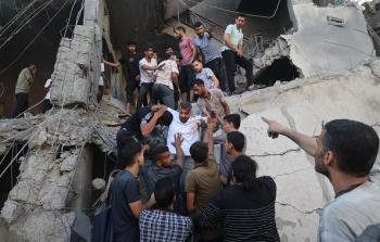 إصابات جراء القصف في غزة - أرشيف