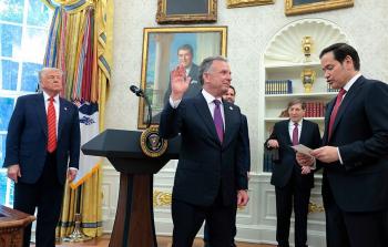 ترامب وويتكوف ووزير الخارجية ماركو روبيو