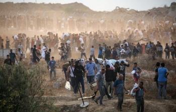 منتظرو المساعدات في قطاع غزة