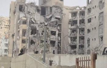 المبنى المتضرر من الصاروخ الإيراني في بئر السبع صباح اليوم