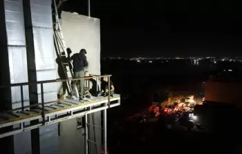 حريق داخل مركز تجاري في العراق