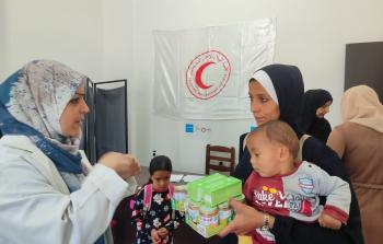 مركز صحي تابع للهلال الأحمر في غزة