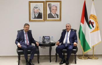 لقاء حسين الشيخ مع رئيس البعثة الألمانية لدى فلسطين
