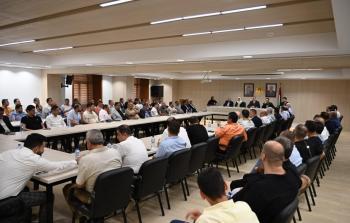 اجتماع للغرف التجارية القادمة من قطاع غزة