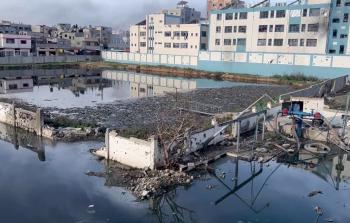 مياه الصرف الصحي في غزة