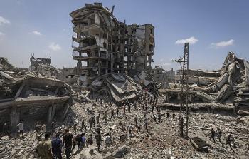 الدمار في غزة - تعبيرية