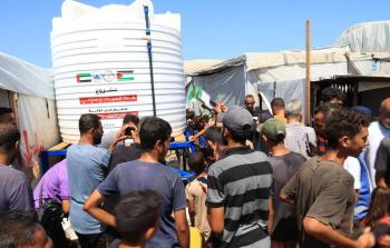 افتتاح مشروع إماراتي لضخ المياه المحلاة من مصر لجنوب غزة