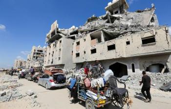 آثار العدوان الإسرائيلي على غزة وعمليات الإخلاء