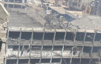 استهداف مدرسة غرب مدينة غزة