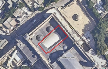 سقف الباحة الداخلية في الحرم الإبراهيمي