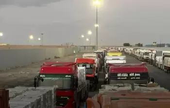 قوافل مساعدات مصرية إلى غزة