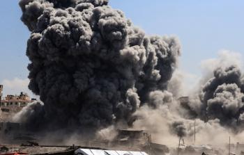 القصف الإسرائيلي في مدينة غزة