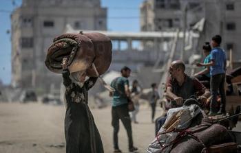 نزوح المواطنين من غزة
