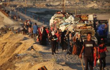 النزوح القسري على سكان غزة