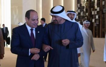 رئيس الإمارات يصل القاهرة للقاء نظيره المصري
