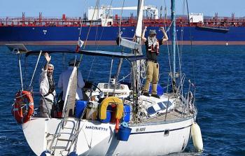 أول سفن أسطول الصمود تتحرك من تونس إلى غزة