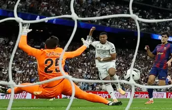 من مباراة ريال مدريد وبرشلونة اليوم