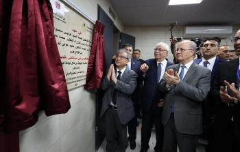 محمد مصطفى خلال افتتاح وحدة القلب وقسم الرنين المغناطيسي