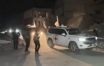 مركبات الصليب الأحمر في قطاع غزة