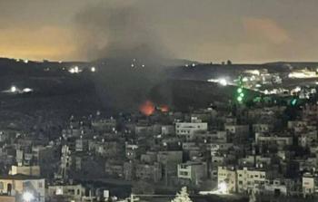 الاحتلال يضرم النار في منزل بمخيم نور شمس