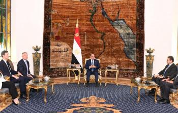 لقاء الرئيس المصري مع كوشنر وويتكوف