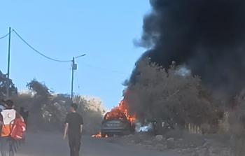 الاحتلال ومستوطنوه يهاجمون كفر قدوم شرق قلقيلية ويحرقون مركبات