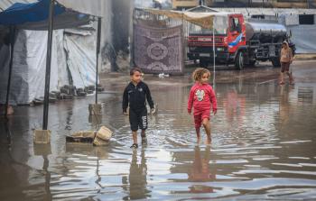 غرق خيام النازحين في غزة