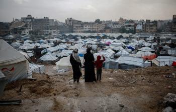 خيام النازحين في قطاع غزة