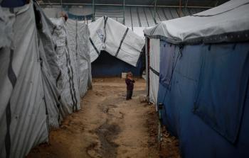 خيام النازحين في قطاع غزة