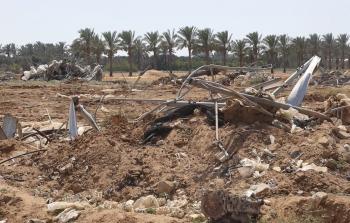 دمار الأراضي الزراعة في غزة