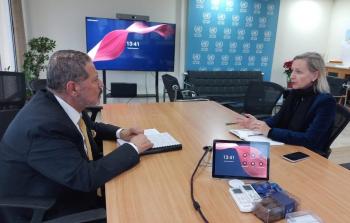 لقاء الممثل الخاص للرئيس عباس مع مديرة الأونروا في لبنان