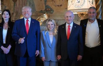 ترامب خلال لقائه نتنياهو