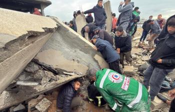 انهيارات واسعة خلال المنخفض الجوي في قطاع غزة