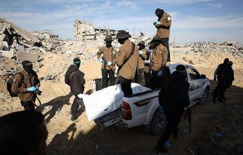 خلال تسليم جثمان أسير إسرائيلي من شمال قطاع غزة