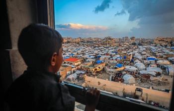 خيام النازحين في قطاع غزة