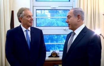 لقاء سري بين نتنياهو وبلير لبحث إدارة غزة