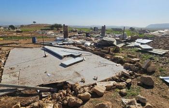 تهجير قسري لـ20 أسرة من تجمع شلال العوجا البدوي