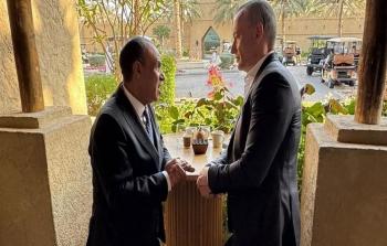 وزير الخارجية المصري بدر عبد العاطي مع ملادينوف - أرشيف