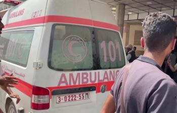 سيارة إسعاف في قطاع غزة