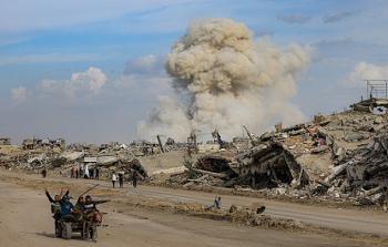 القصف في غزة - تعبيرية