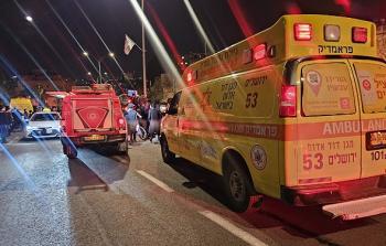 مكان حادث الدهس بالقدس