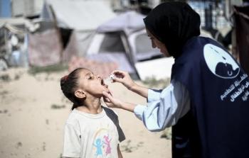 تطعيم الأطفال في قطاع غزة