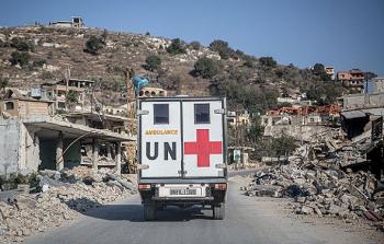 سيارة إسعاف تابعة للأمم المتحدة