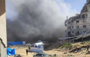 استهداف مركز شرطة الشيخ رضوان بغزة