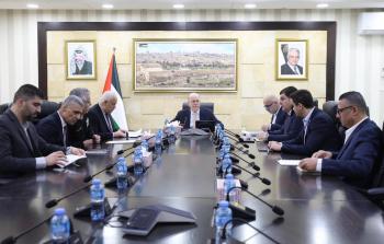 محمد مصطفى خلال الاجتماع اليوم