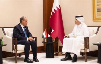 لقاء سابق يجمع وزراء خارجية مصر وقطر