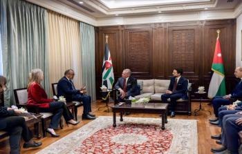 ملك الأردن مع مدير عام منظمة الصحة العالمية