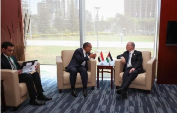 لقاء رئيس الوزراء الفلسطيني مع وزيري خارجية مصر