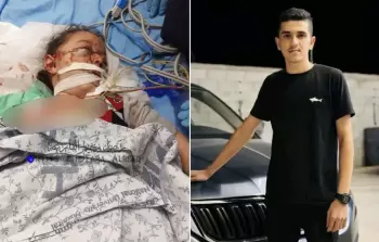 الضحيتان نجلا الفلسطيني سامر سمارة